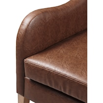 capstone dark brown accent chair   