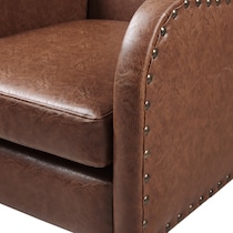 capstone dark brown accent chair   