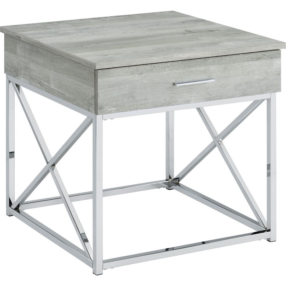 caraway gray end table   