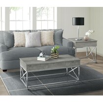 caraway gray end table   