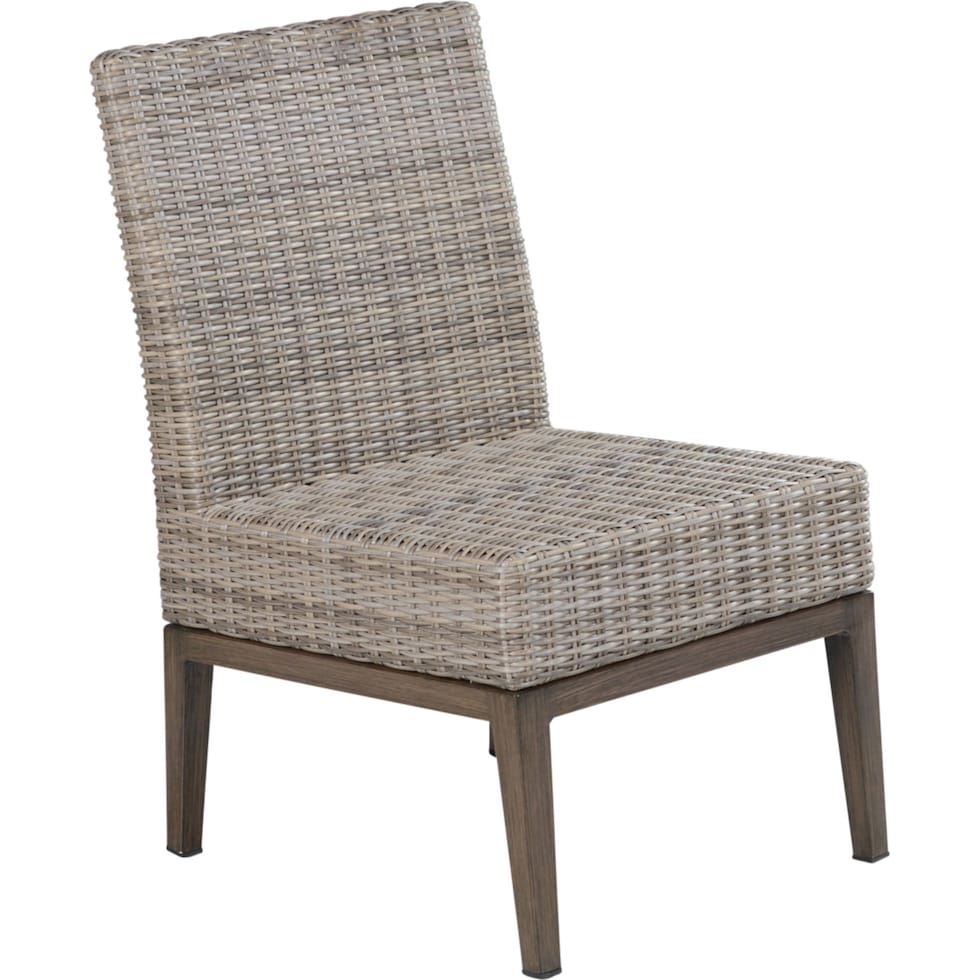 caribbean dark brown outdoor dining chair   