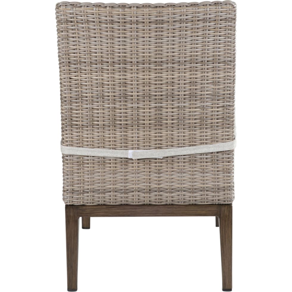 caribbean dark brown outdoor dining chair   