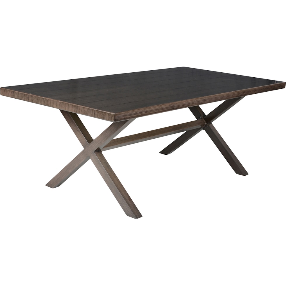 caribbean dark brown outdoor dining table   