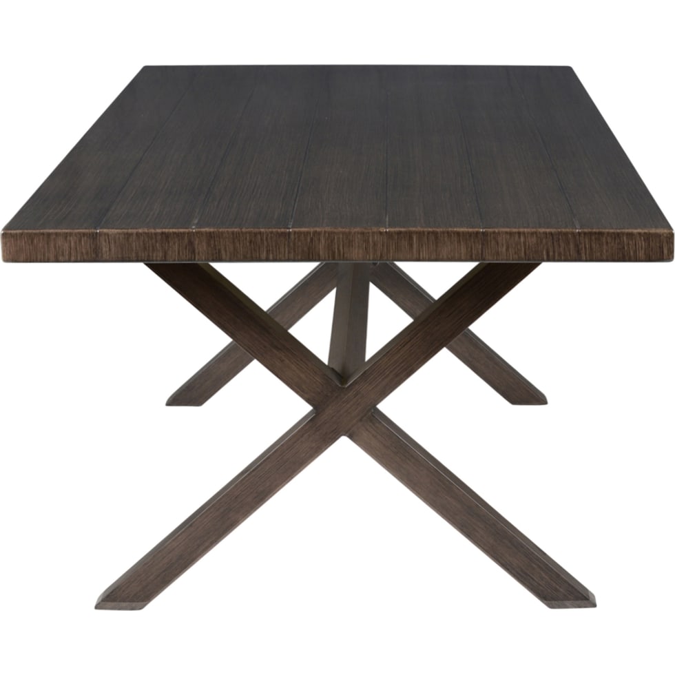 caribbean dark brown outdoor dining table   