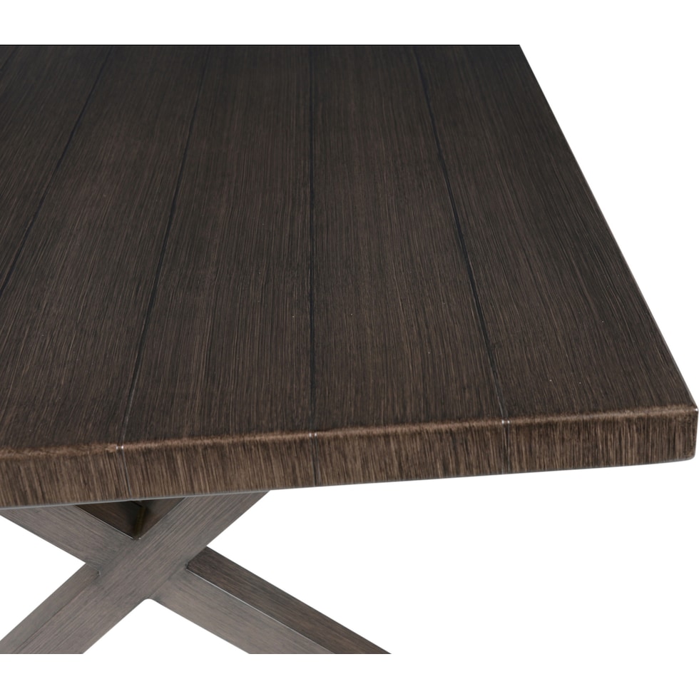 caribbean dark brown outdoor dining table   