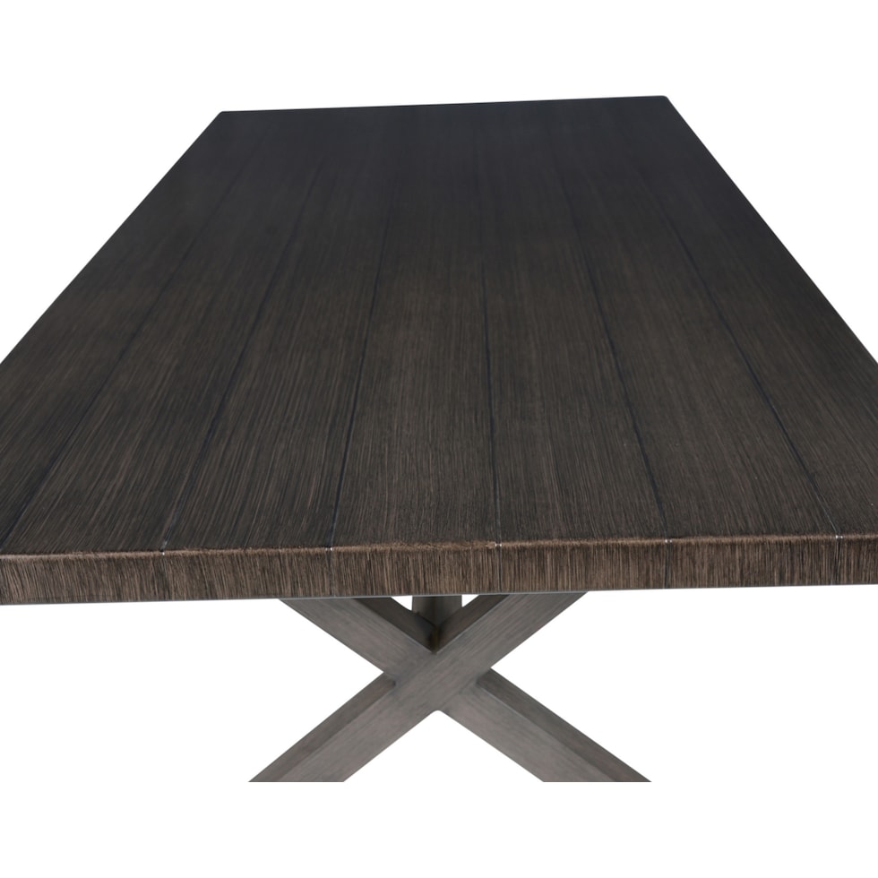 caribbean dark brown outdoor dining table   