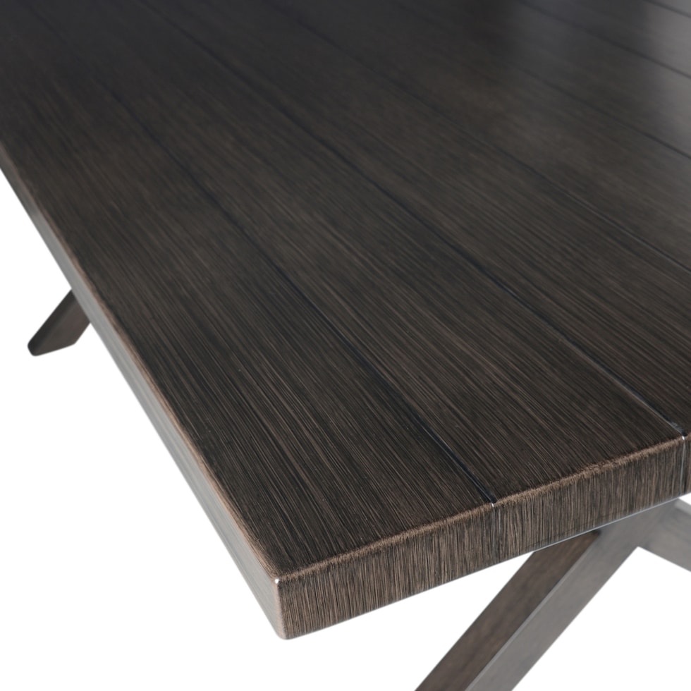 caribbean dark brown outdoor dining table   