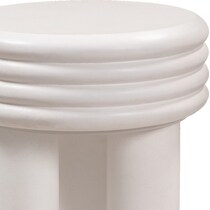 caris white accent table   
