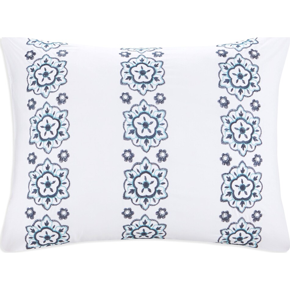 carise blue twin bedding set   
