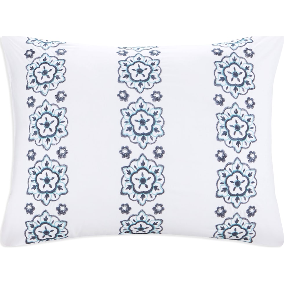 carise blue twin bedding set   