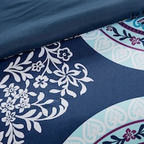 carise blue twin bedding set   