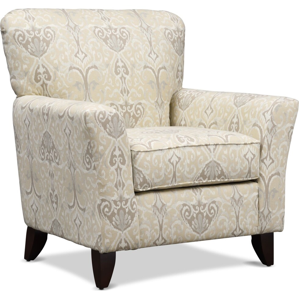 carla beige accent chair   