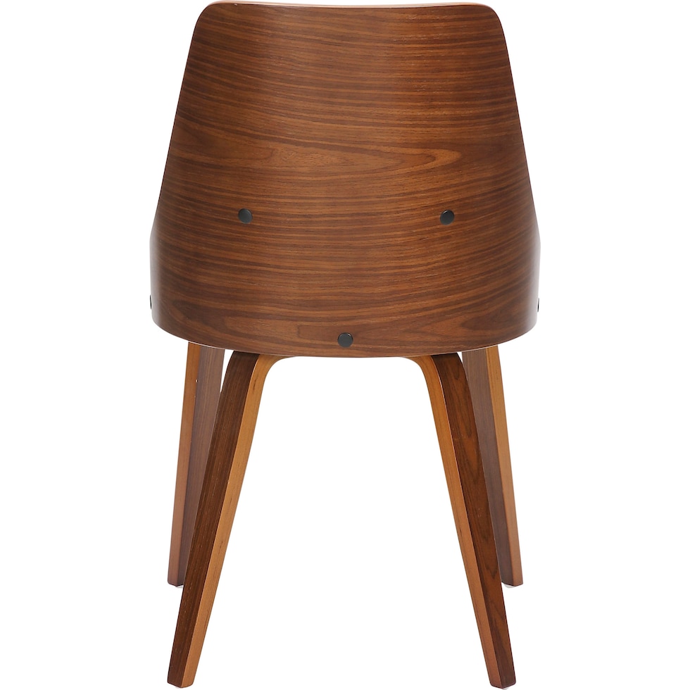 carla cream walnut dining chair   