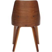 carla cream walnut dining chair   