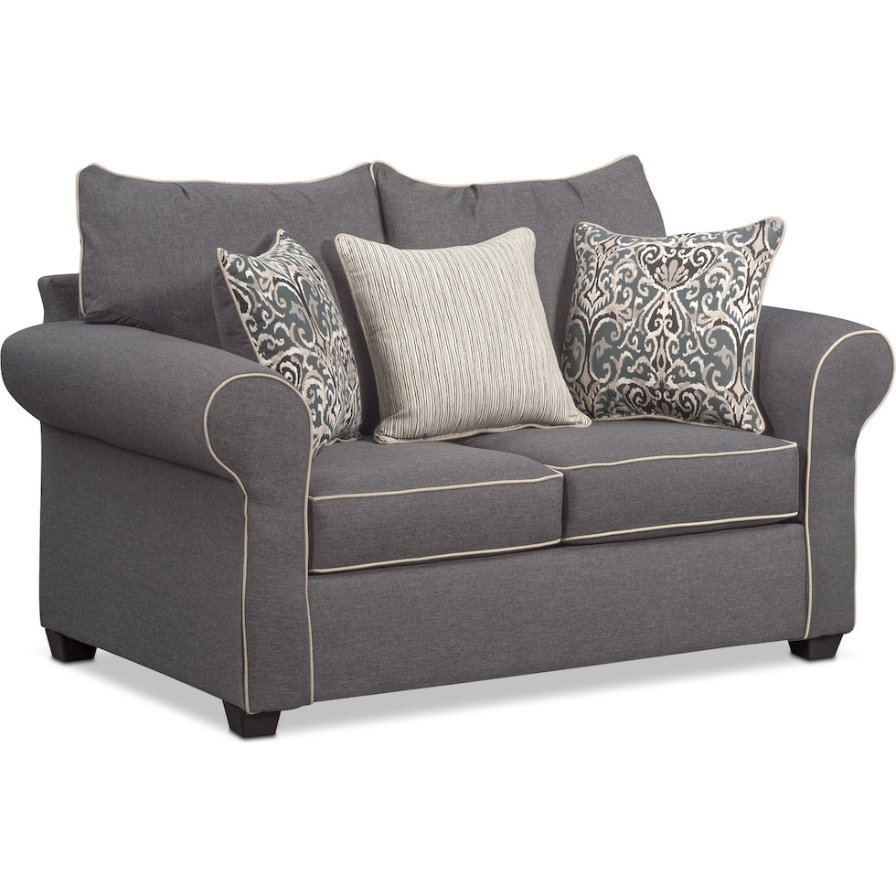 carla gray loveseat   