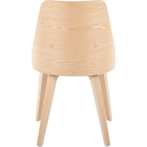 carla gray natural dining chair   
