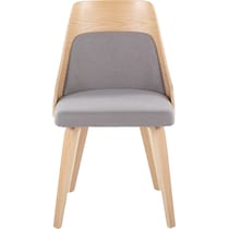 carla gray natural dining chair   