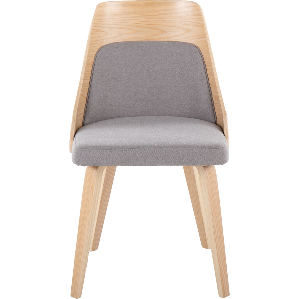 carla gray natural dining chair   