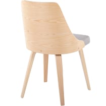 carla gray natural dining chair   
