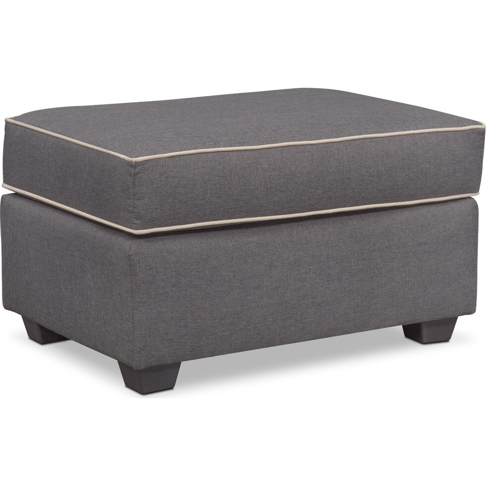 carla gray ottoman   