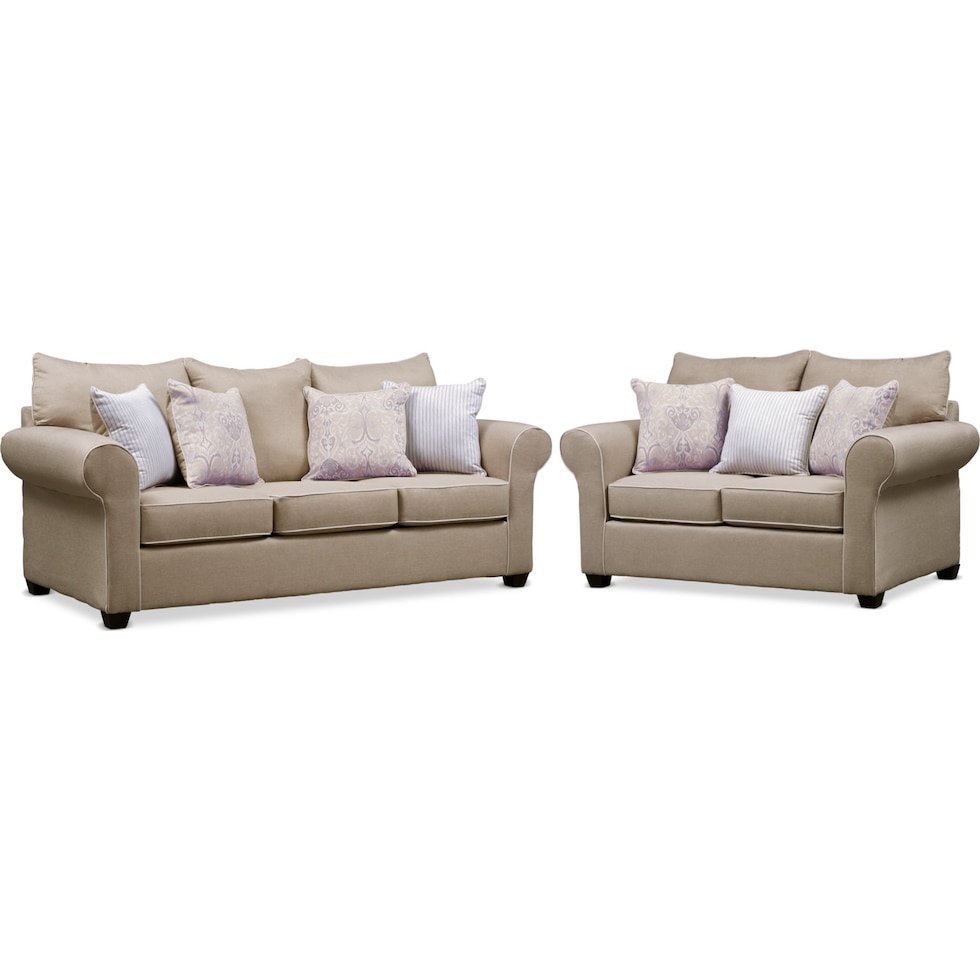 carla light brown  pc living room   