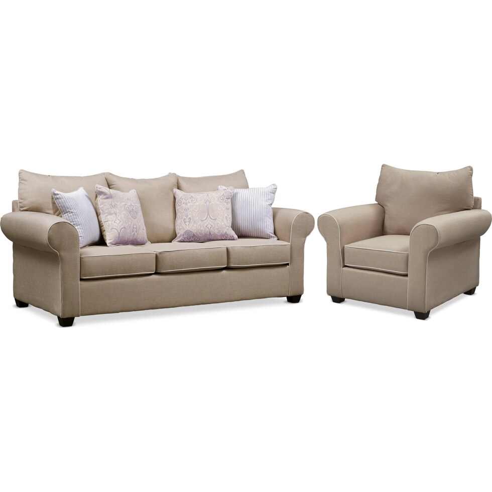 carla light brown  pc living room   