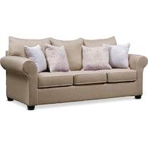 carla light brown sofa   