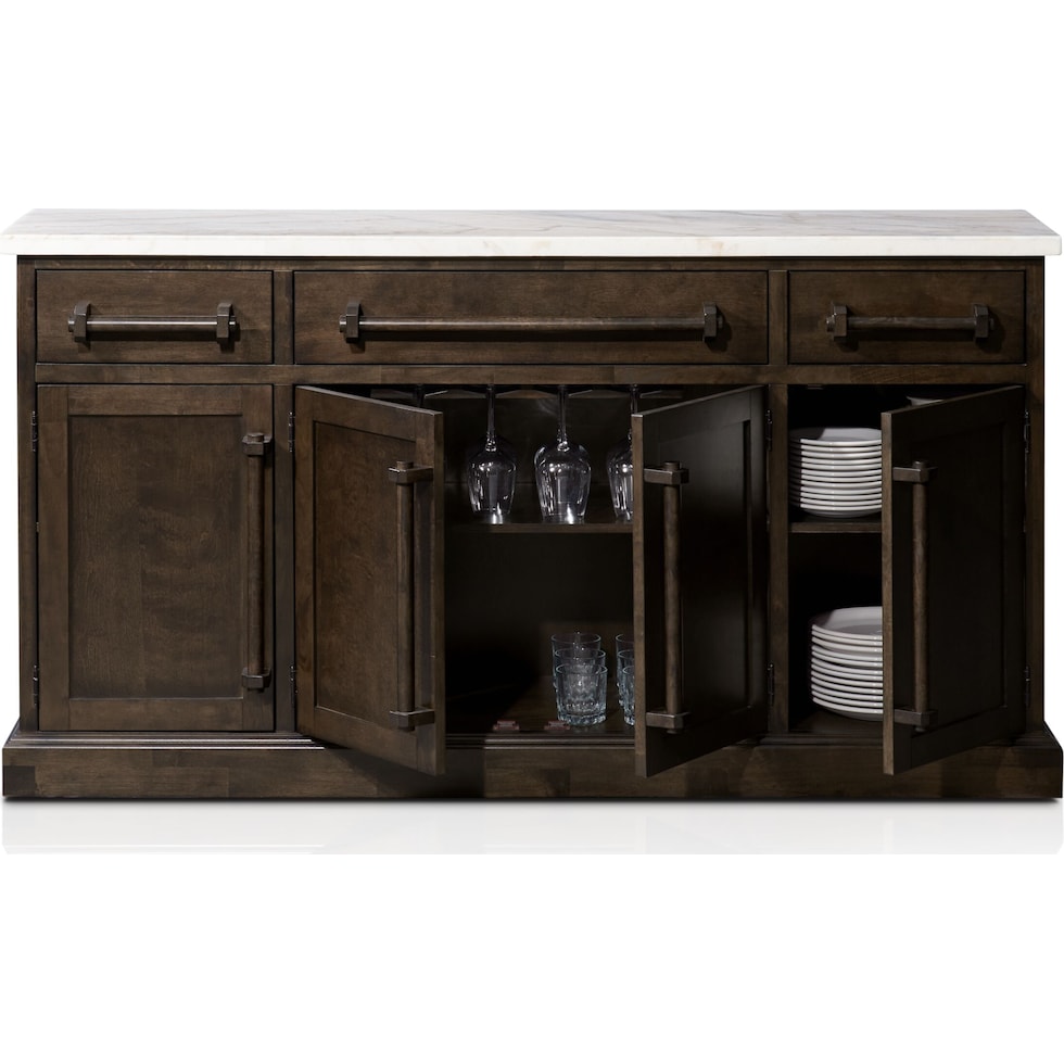 carlisle dark brown buffet   