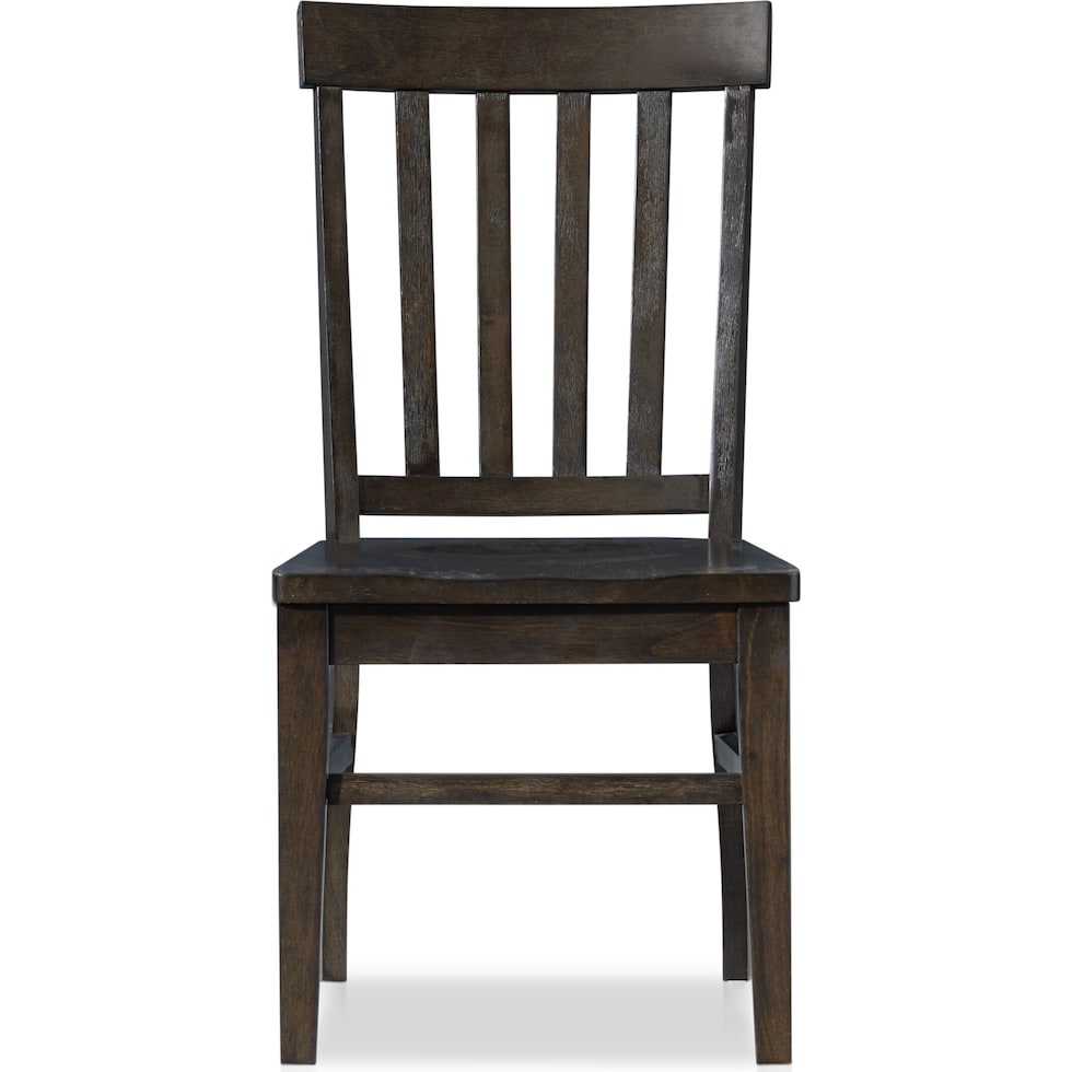 carlisle dark brown dining chair   