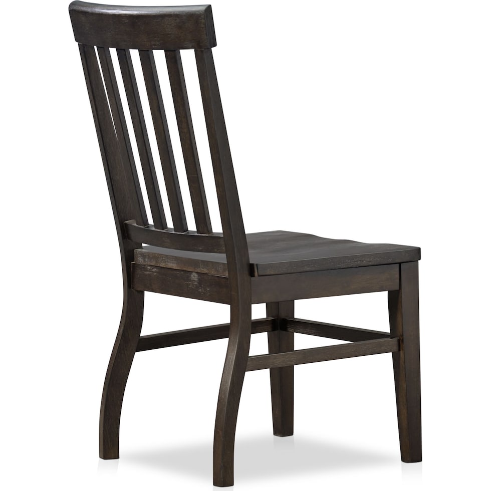 carlisle dark brown dining chair   