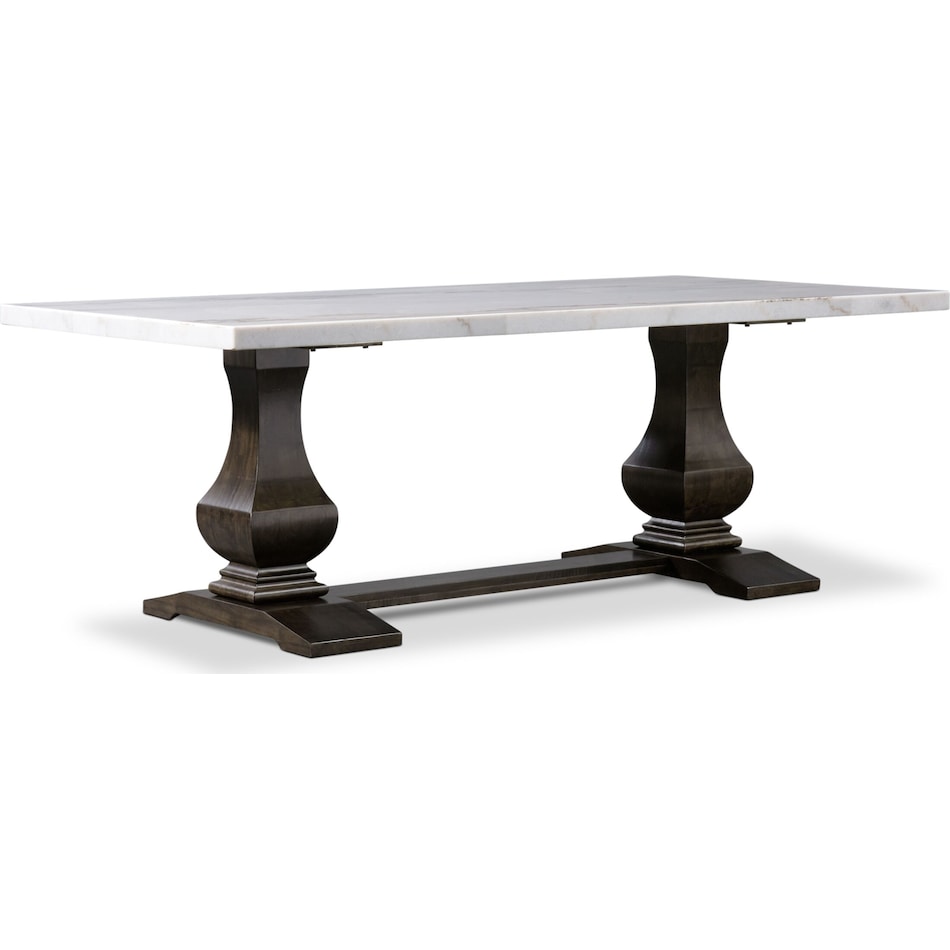 carlisle dark brown dining table   