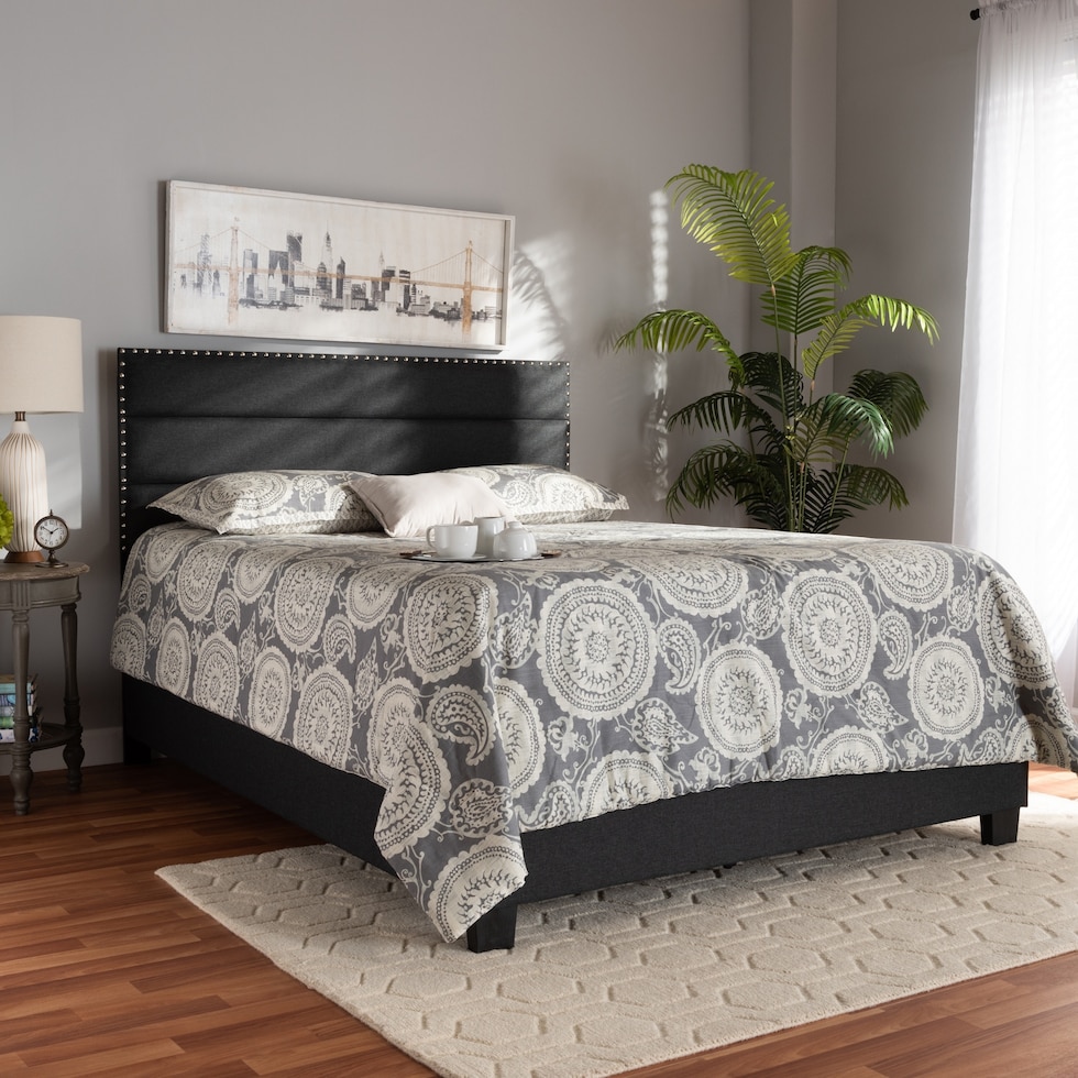 carmen gray queen bed   
