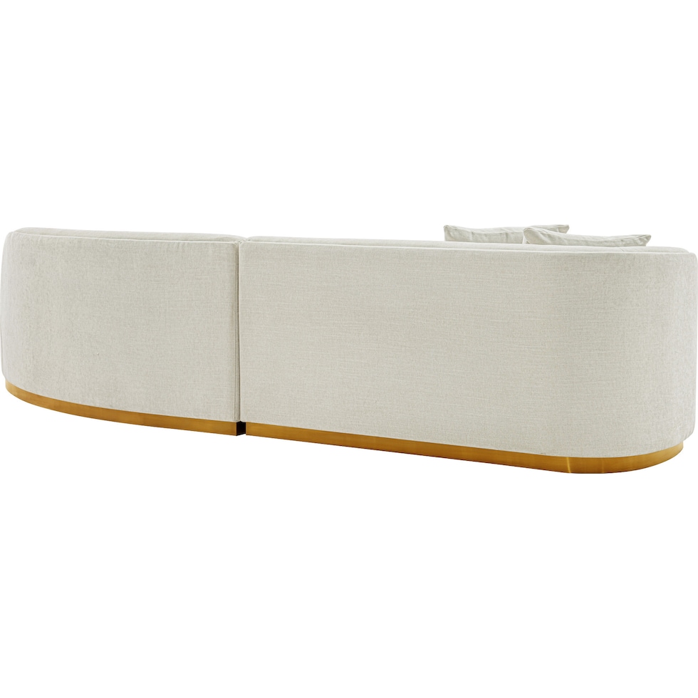 carmine ivory sofa   