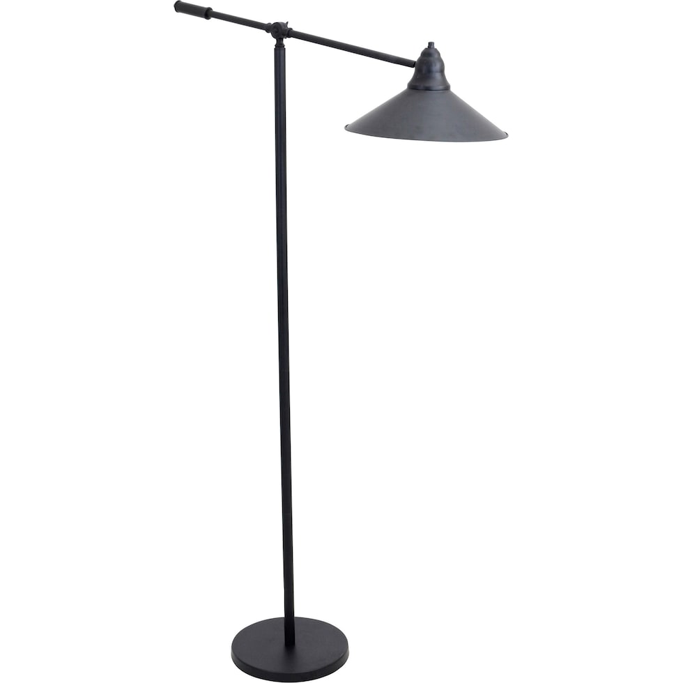 carnaby black gold floor lamp   