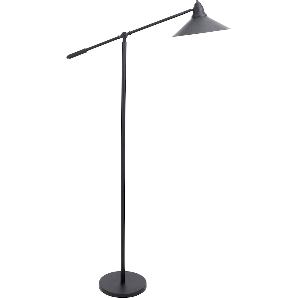 carnaby black gold floor lamp   