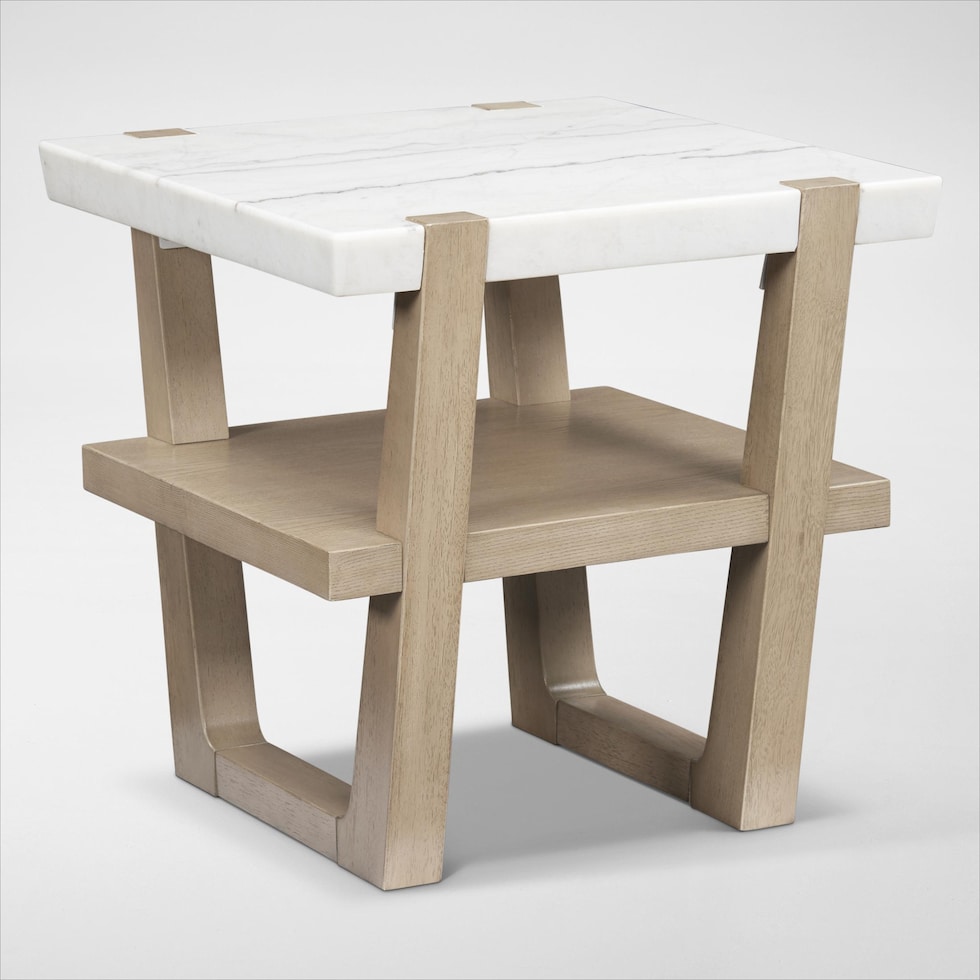 carolina white end table web   