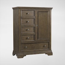 caroline dark brown door chest   