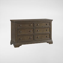 caroline dark brown dresser   