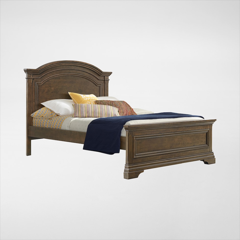 caroline dark brown full bed   