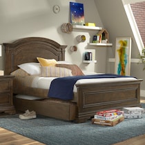 caroline dark brown full bed   
