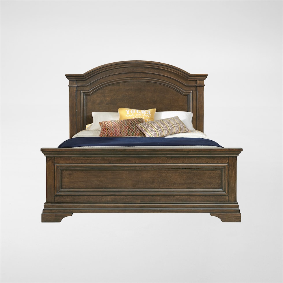 caroline dark brown full bed   