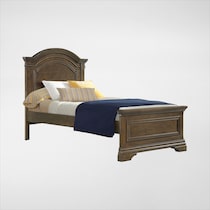 caroline dark brown twin bed   
