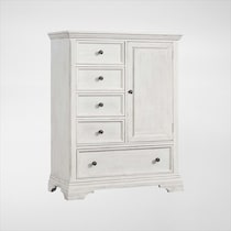 caroline white door chest   