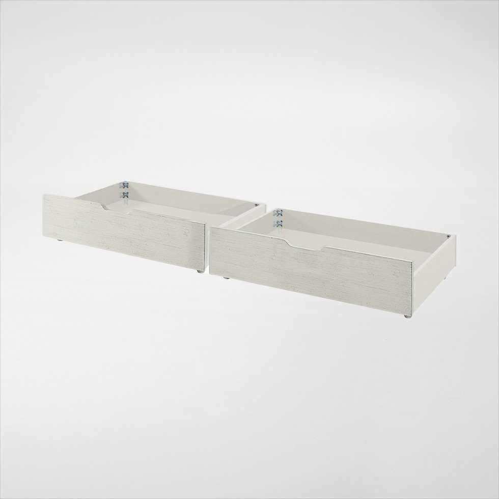 caroline white storage drawer   