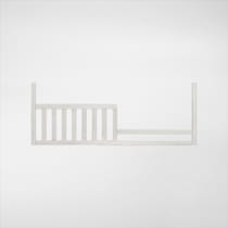 caroline white toddler rail   