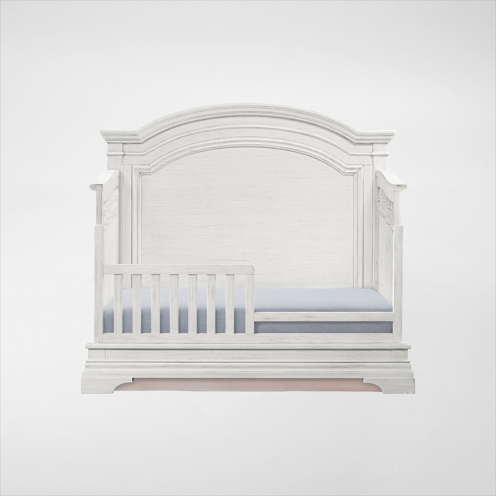 caroline white toddler rail   