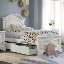 caroline white twin bed   