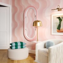 carri pink wall mirror   