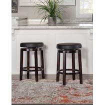 carrie black counter height stool   