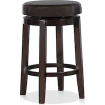 carrie dark brown counter height stool   